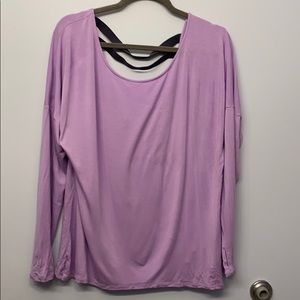 Champion Athletic Open Back Long Sleeve Top